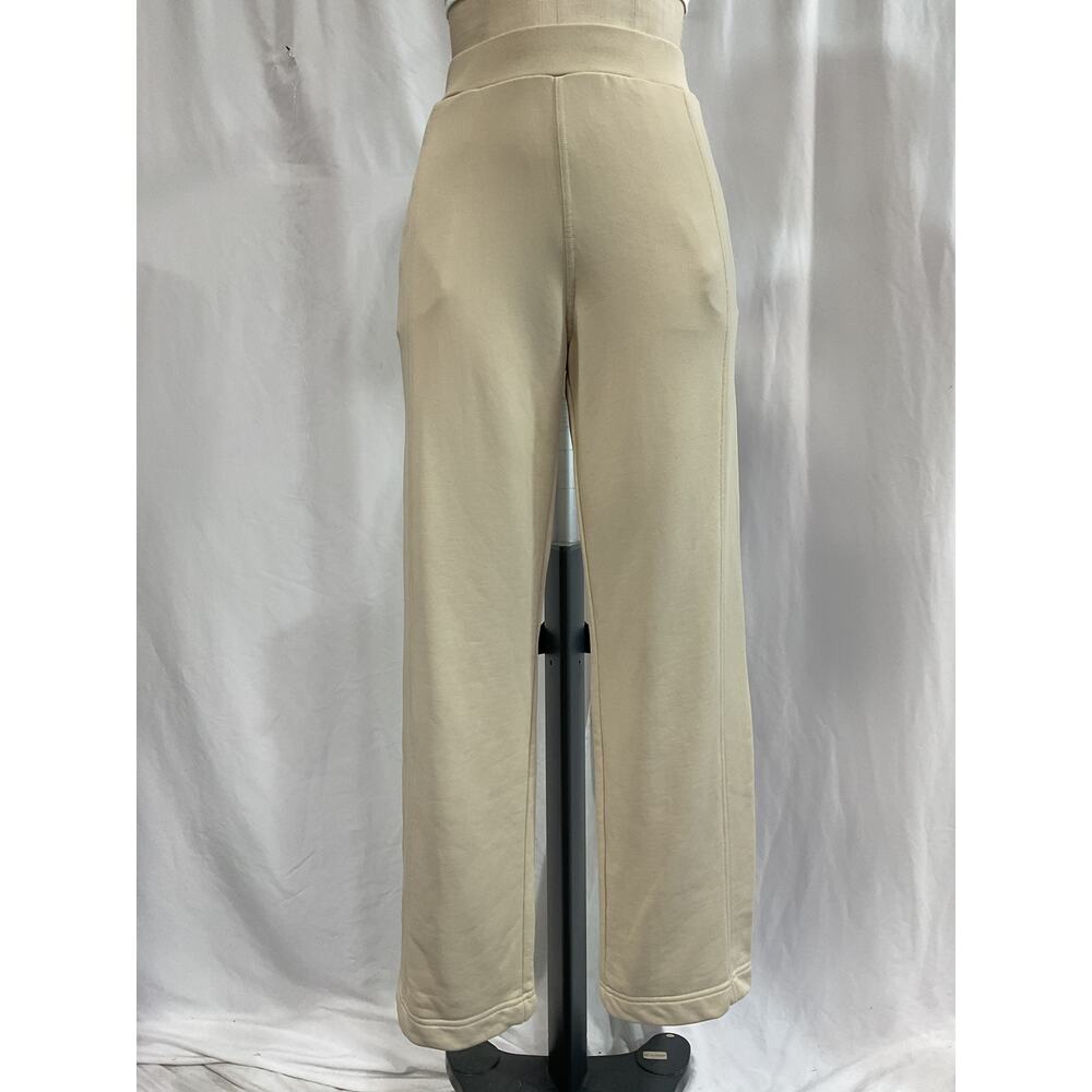 Cos Exposed-Seam Beige Jersey Sweatpants Size S